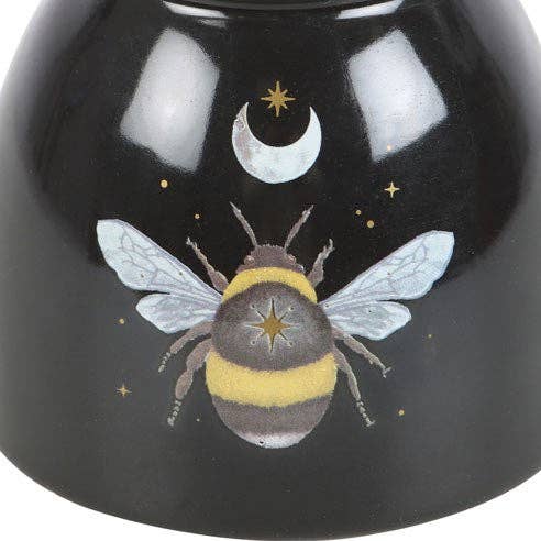 Brûle-parfum à motif abeille lunaire