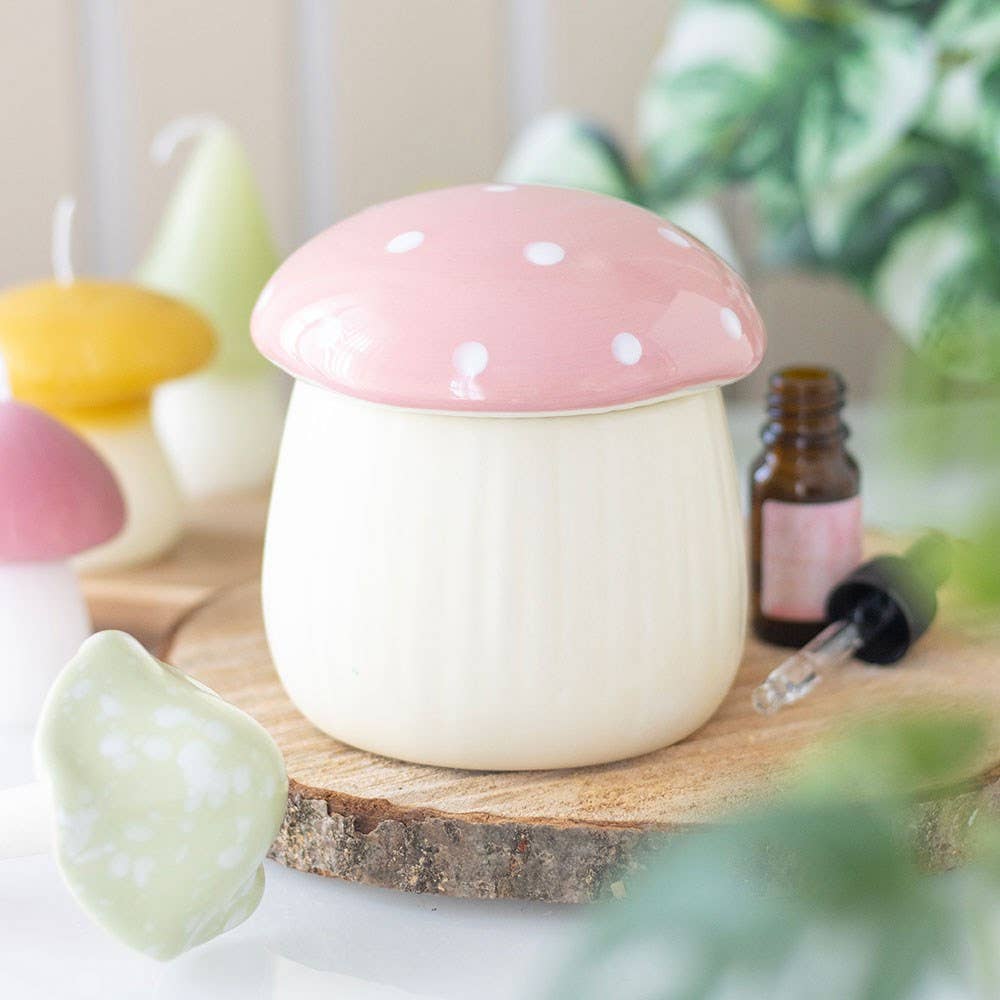 Brûle-parfum champignon rose