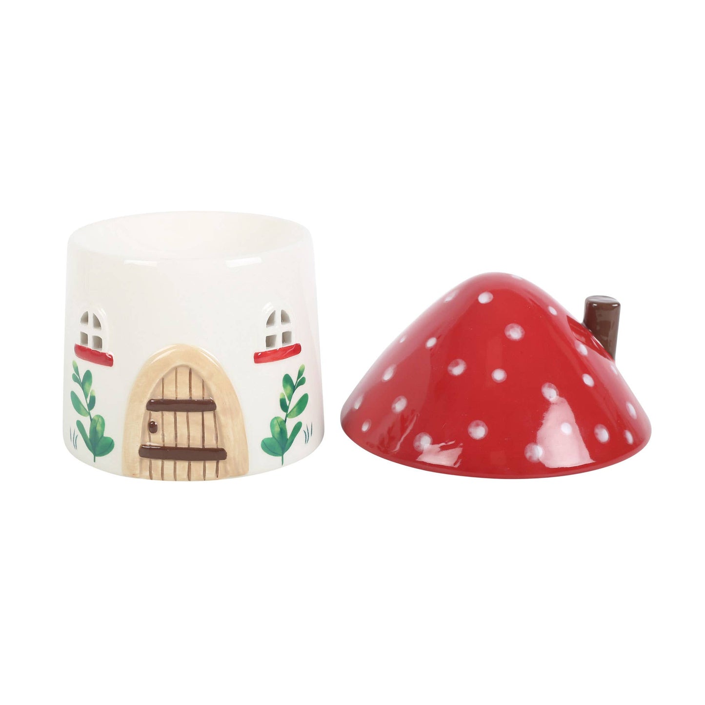 Brûle parfum en forme de maison champignon